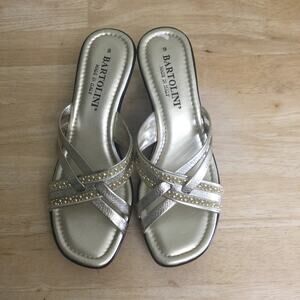 Bartolini Made in Italy Wedge Platform Sandals Size 9 NWOB
